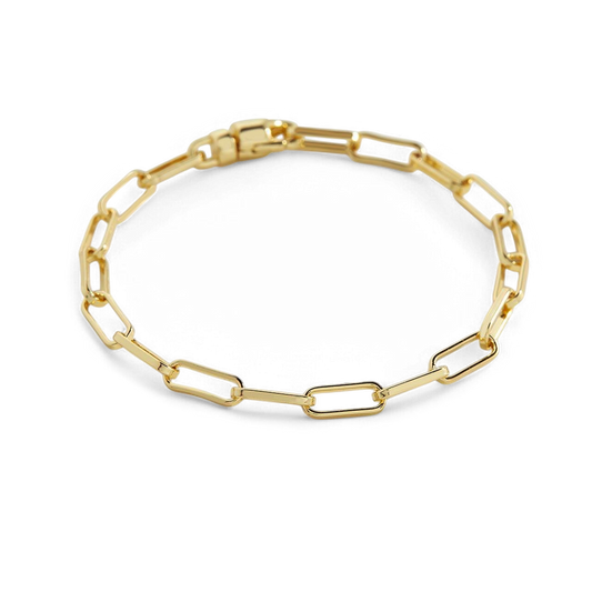 Open Link Paperclip Chain Bracelet — Vanny Jewels
