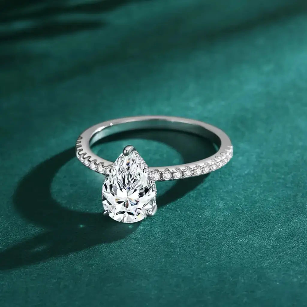 Serena Silver Cubic Zirconia Solitaire Ring in 925 sterling silver