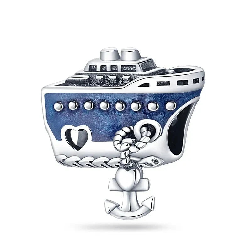 Ship Charm in 925 Sterling Silver — Vanny Jewels