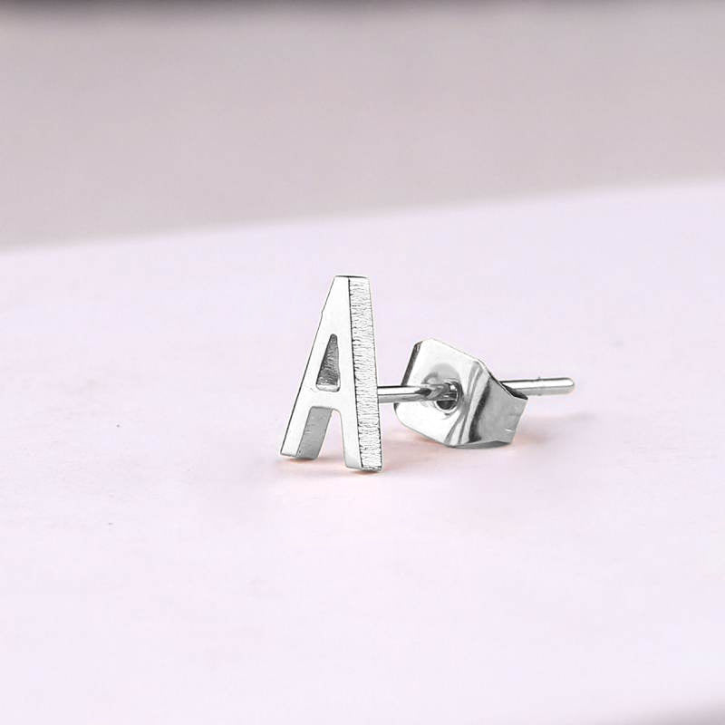 The Skinny Initial Earrings in 925 sterling silver
