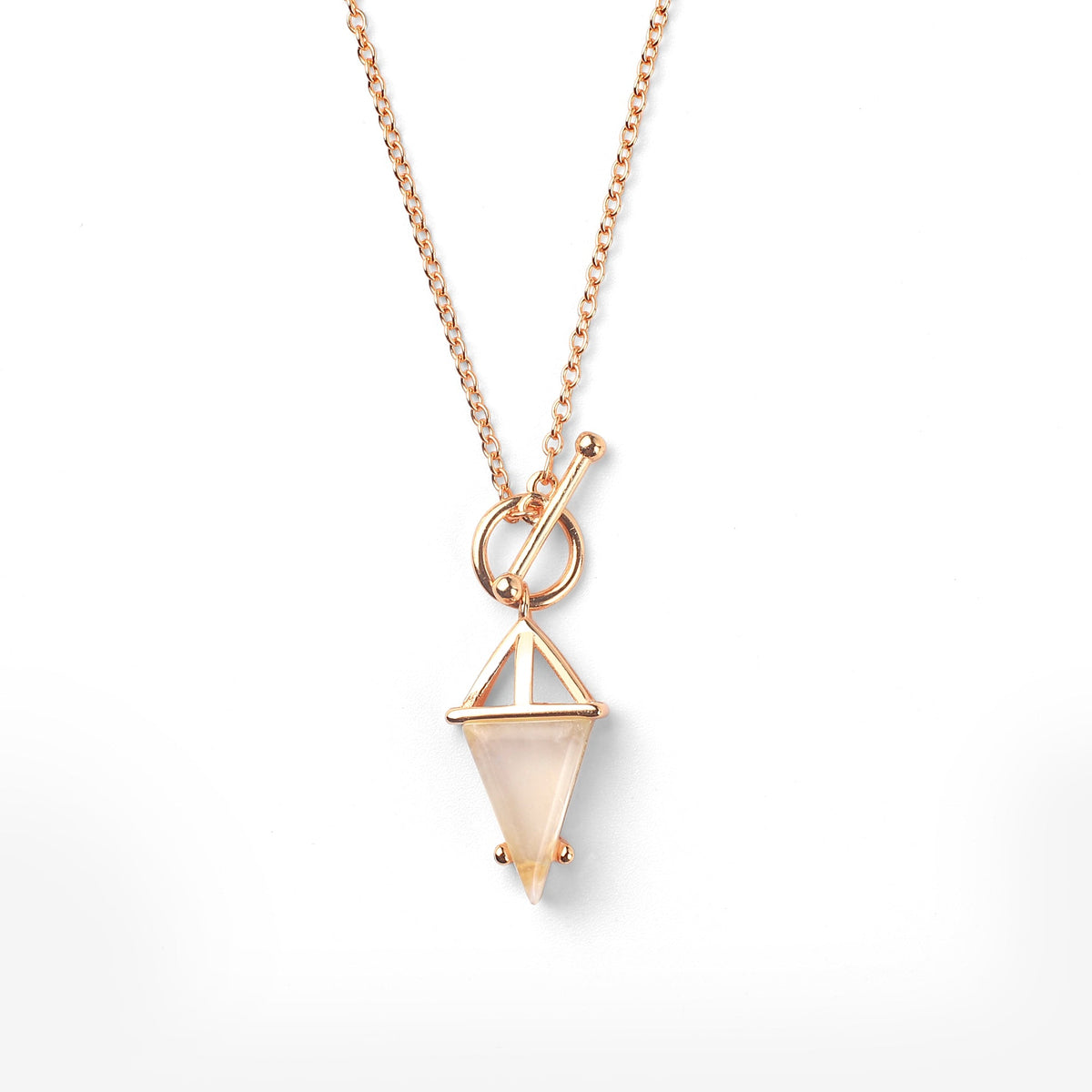 Collana T-Lock con Ciondolo a Energia di Pietra di Luna