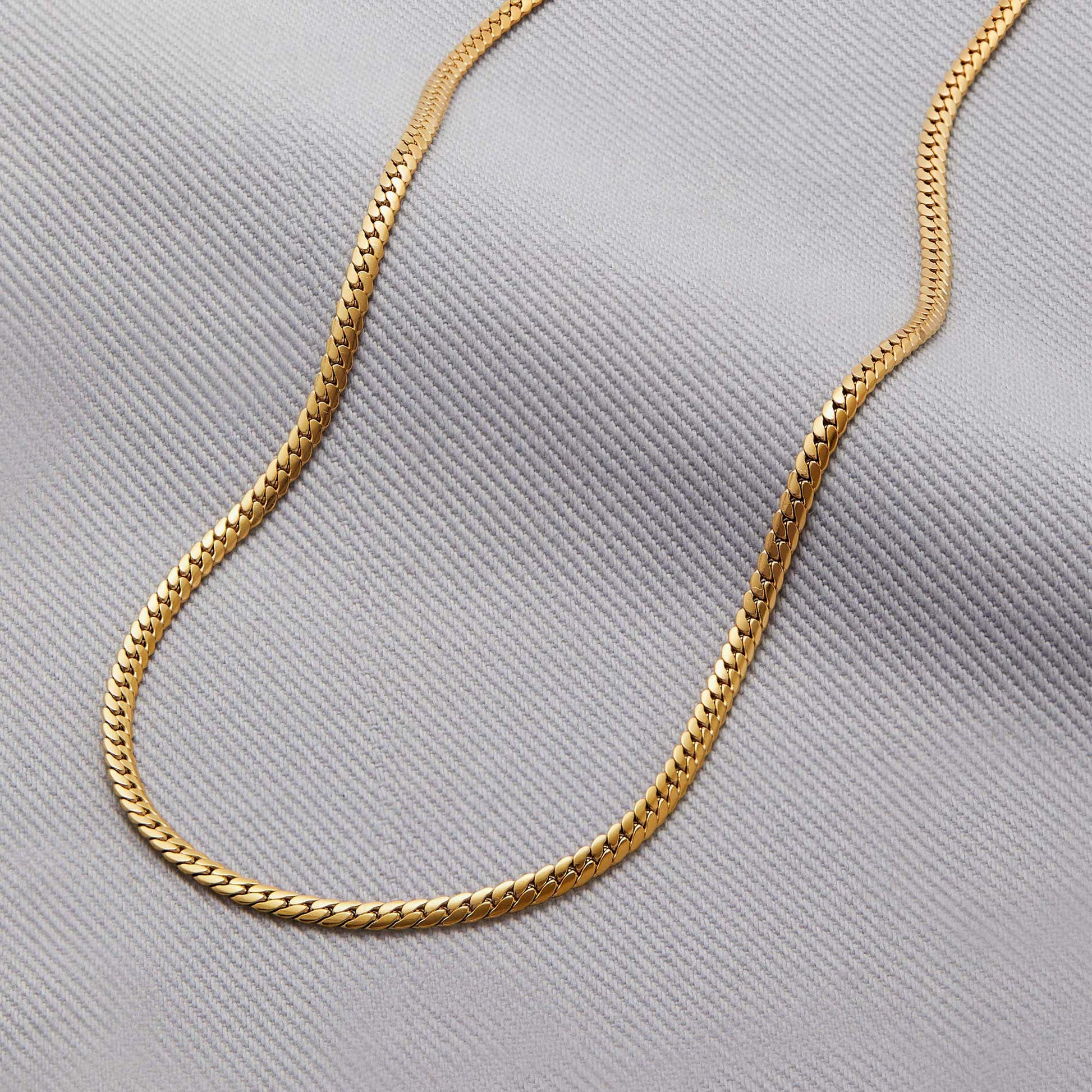 Fischgrät-Goldkettenhalskette