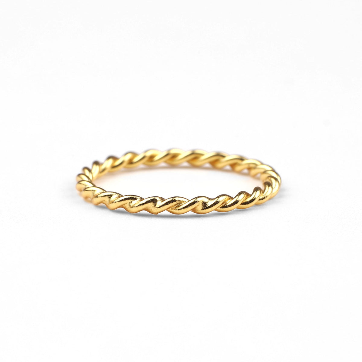 Zarter geflochtener Stapelring