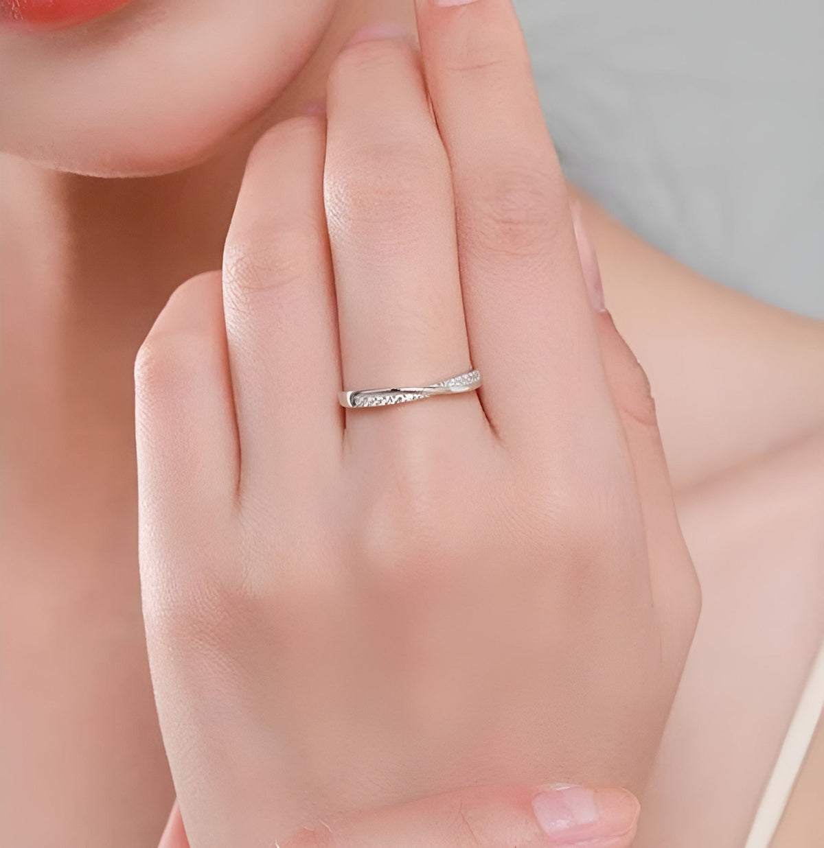 Life Silver Ring in 925 sterling silver
