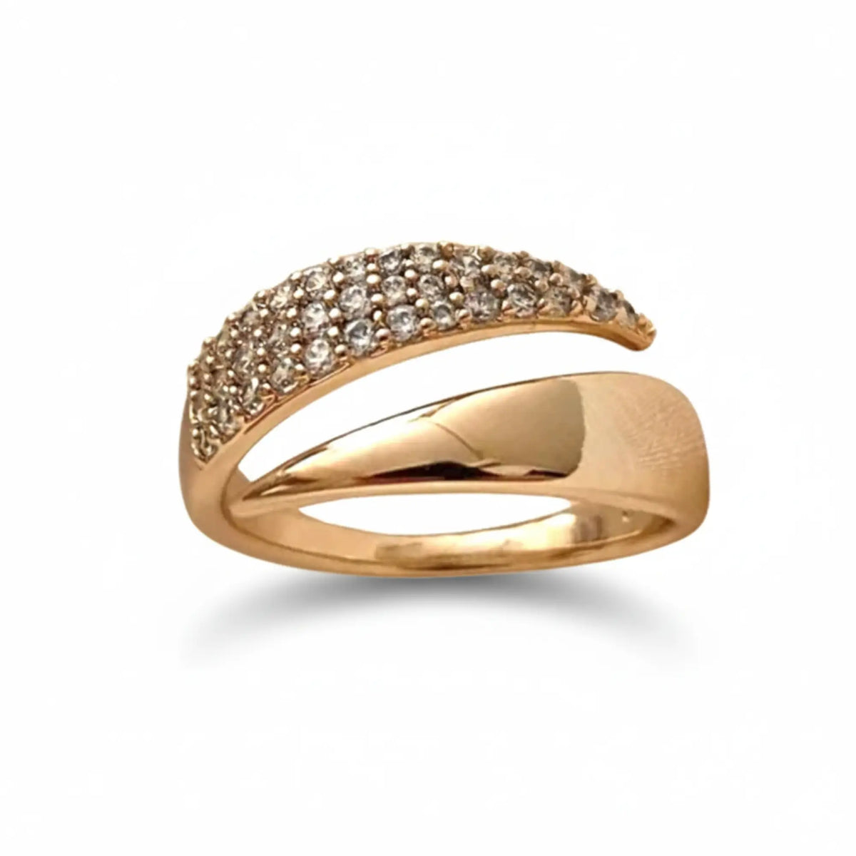 Duo Luxe Gold Ring in gold tone