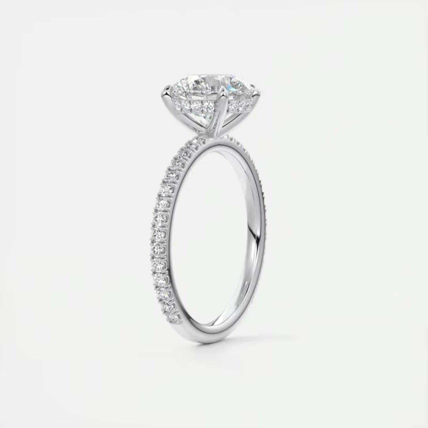 Eternity Silver Ring with Cubic Zirconia in 925 sterling silver