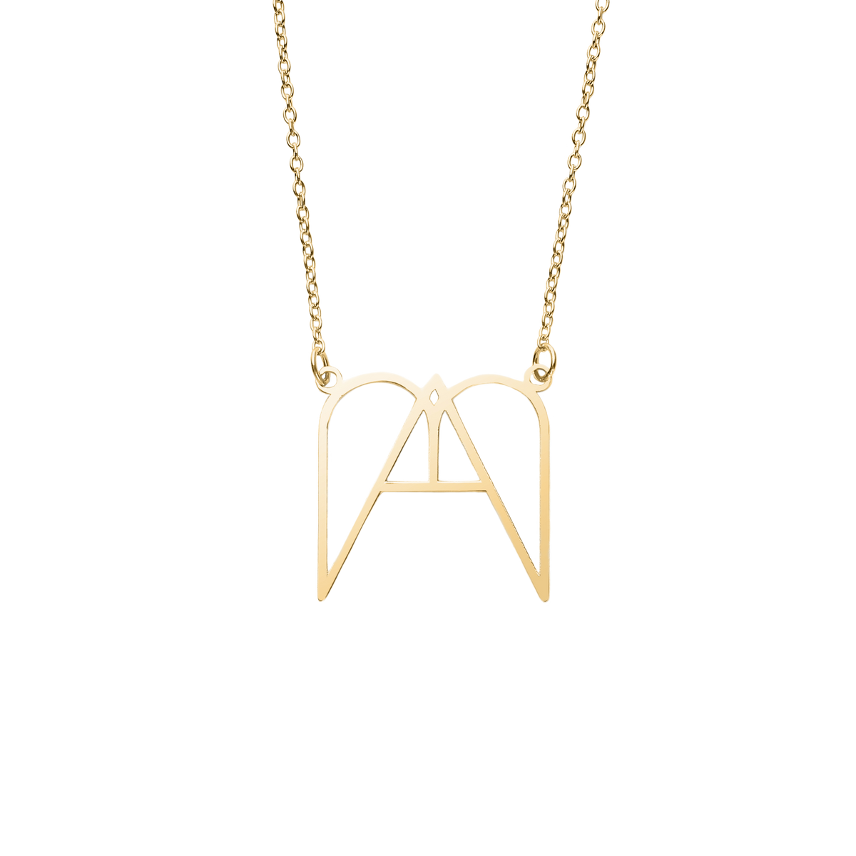 MAMA Minimalist Monogram Necklace in 925 Sterling Silver — Vanny Jewels