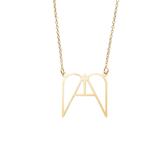 MAMA Minimalist Monogram Necklace in 925 Sterling Silver — Vanny Jewels