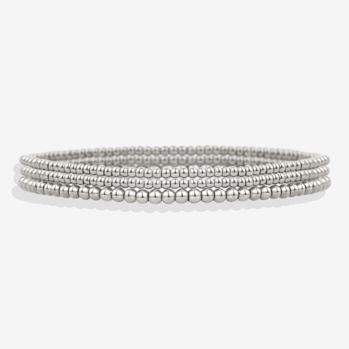 322 Beaded Bracelet Stacking Set in 925 sterling silver