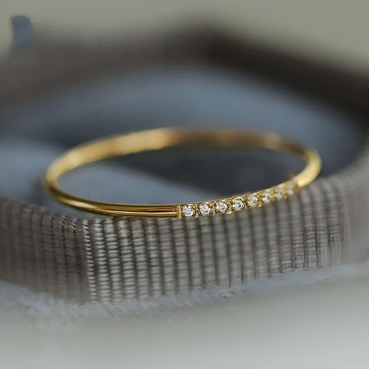 Raene Gold Half Eternity Ring in gold tone