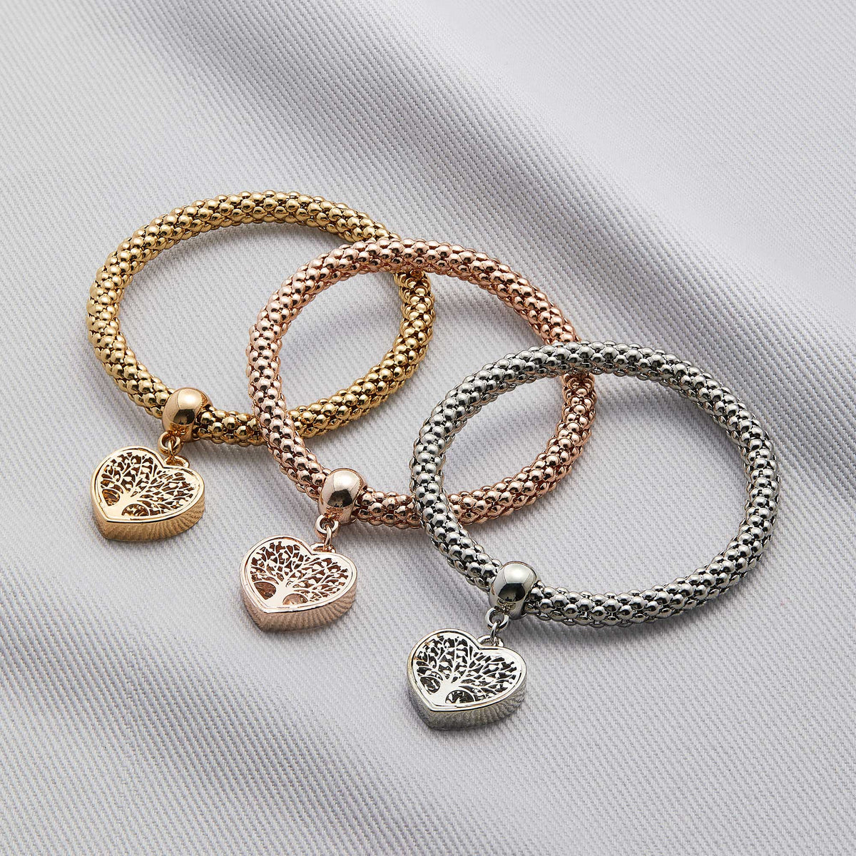 Albero della Vita - Bracciale con ciondolo a cuore in edizione limitata