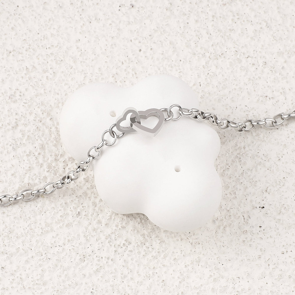 Interlocking Mini Heart Bracelet
