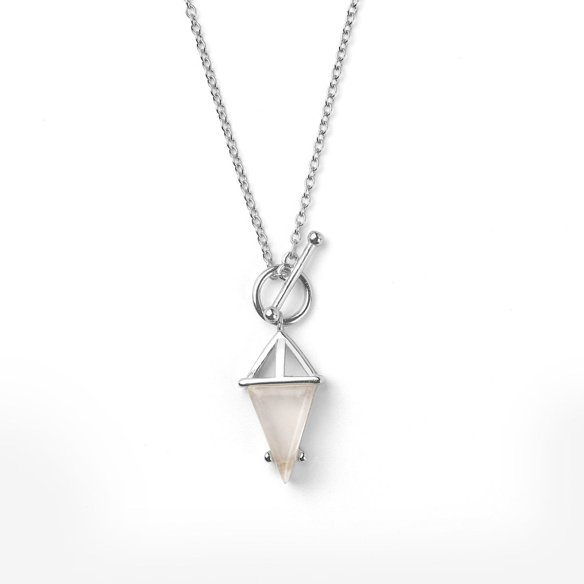 Collana T-Lock con Ciondolo a Energia di Pietra di Luna