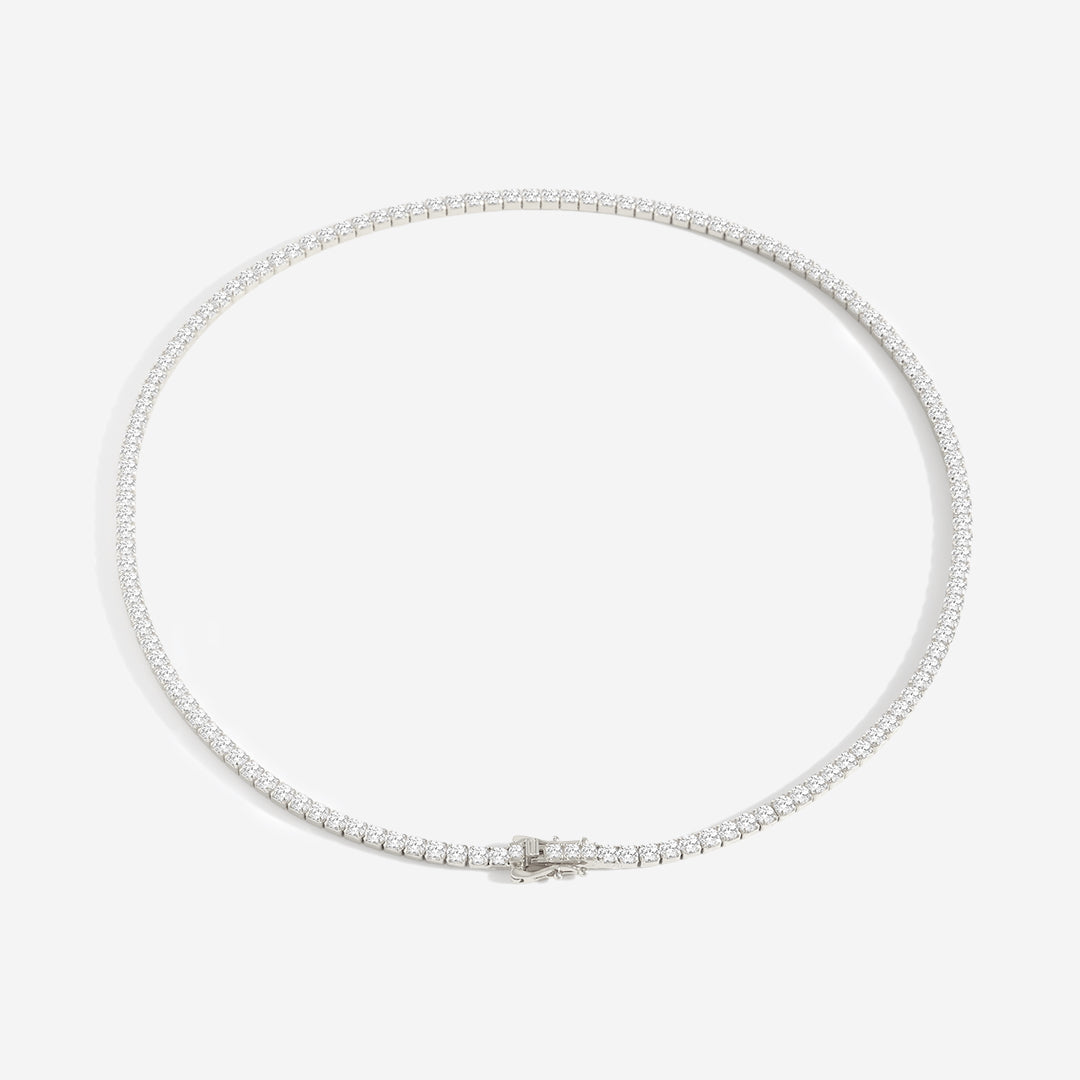 3mm Tennis-Halskette