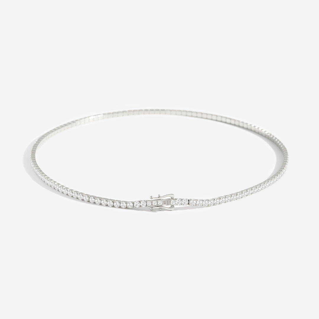 3mm Tennis-Halskette
