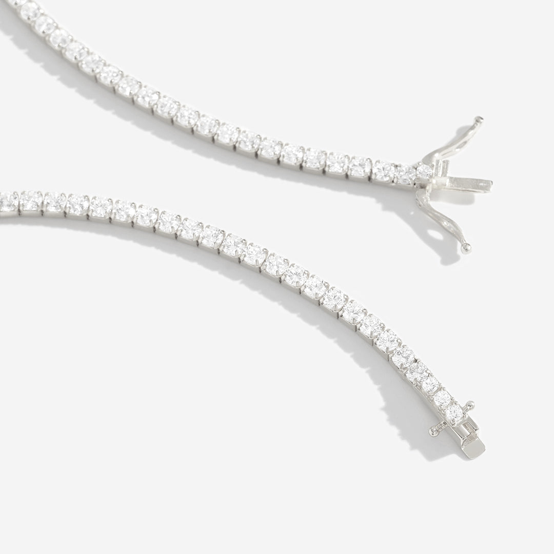 3mm Tennis-Halskette