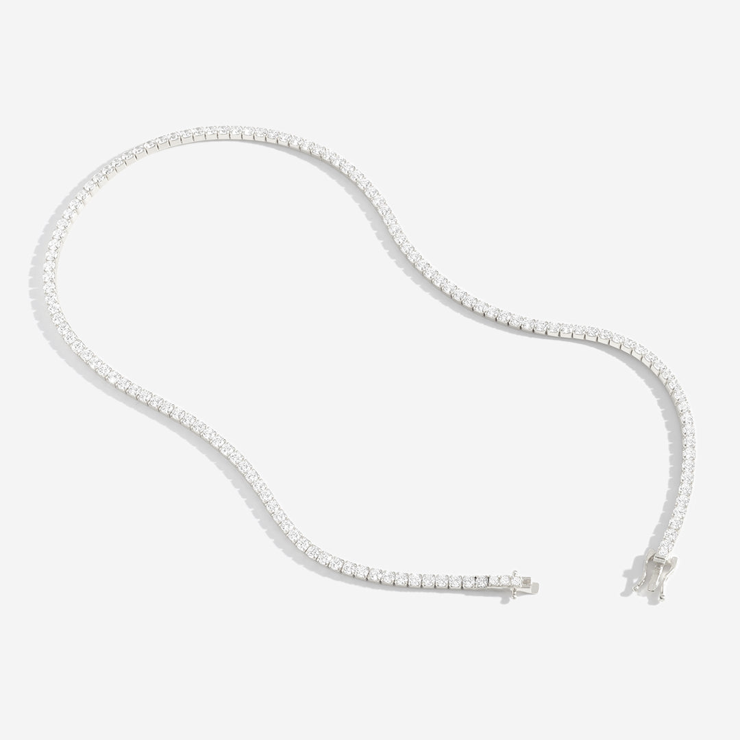 3mm Tennis-Halskette