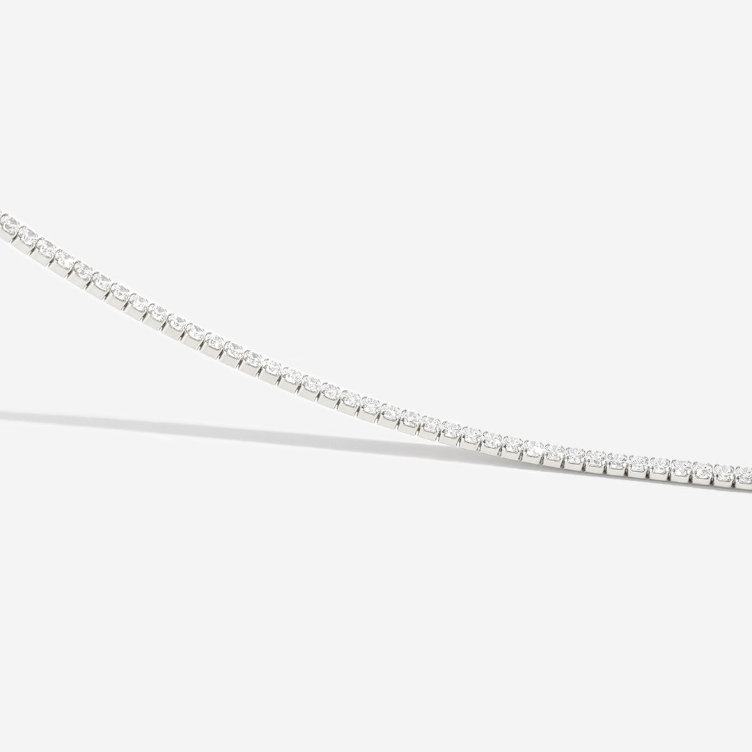 3mm Tennis-Halskette
