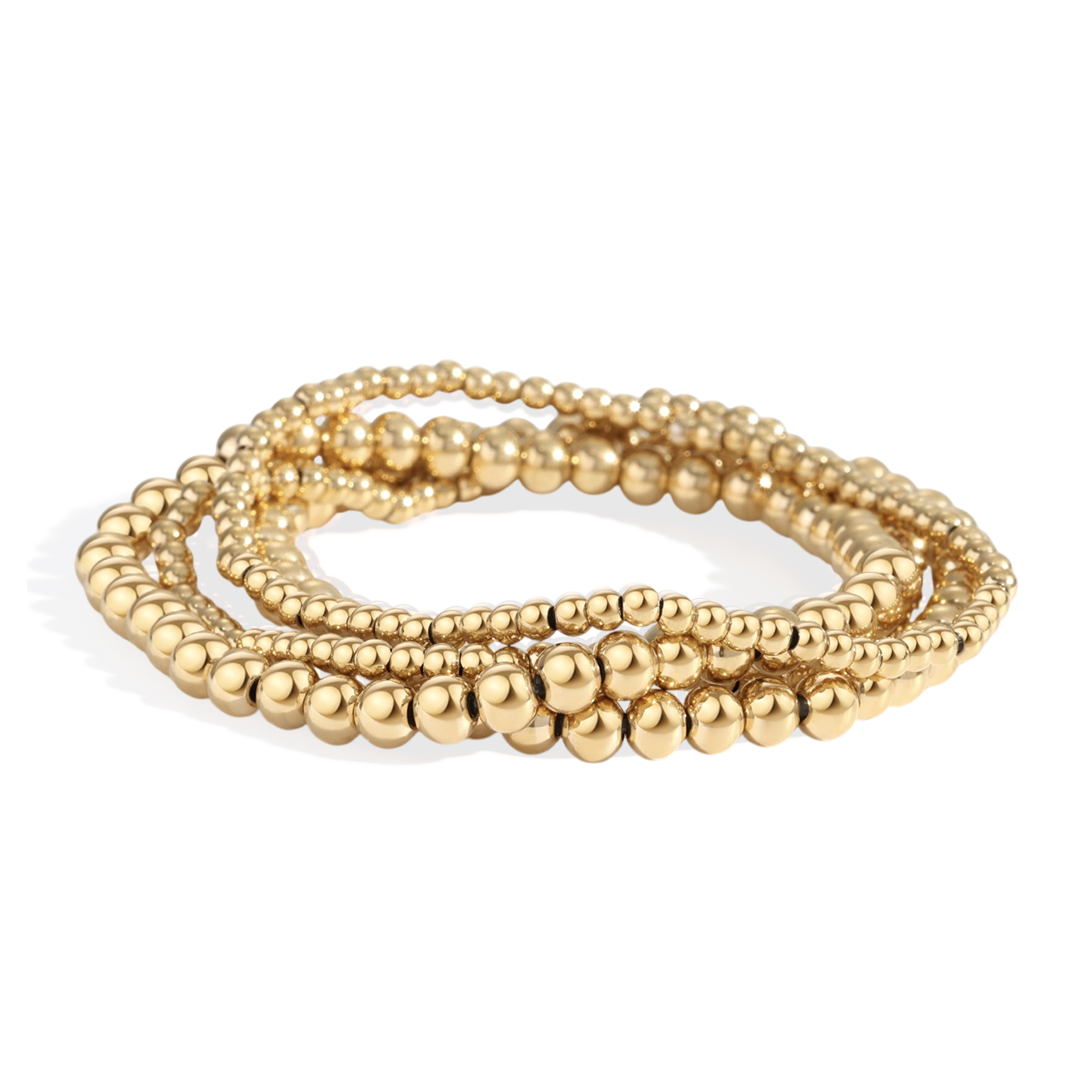 3mm & 5mm Beaded Bracelet Stacking Set — Vanny Jewels