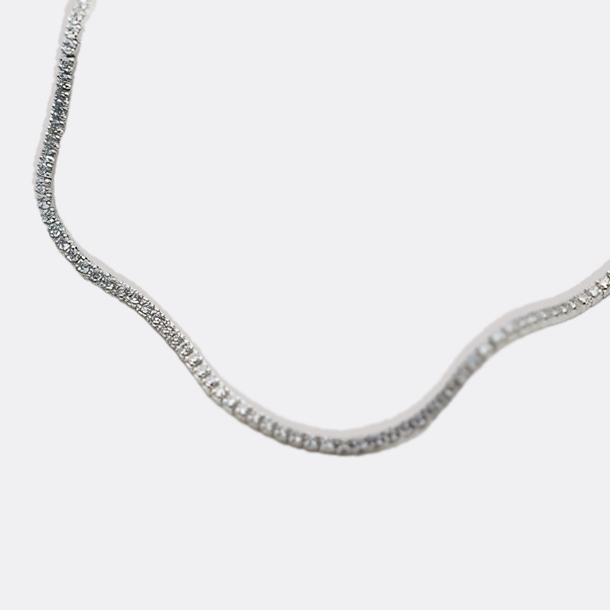 3mm Tennis-Halskette