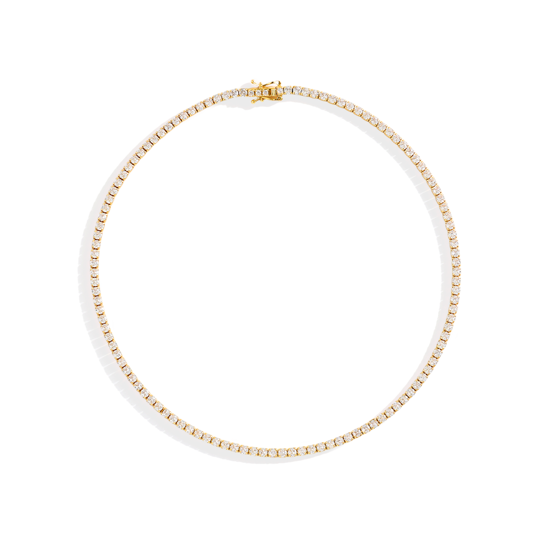3mm Tennis Necklace — Vanny Jewels