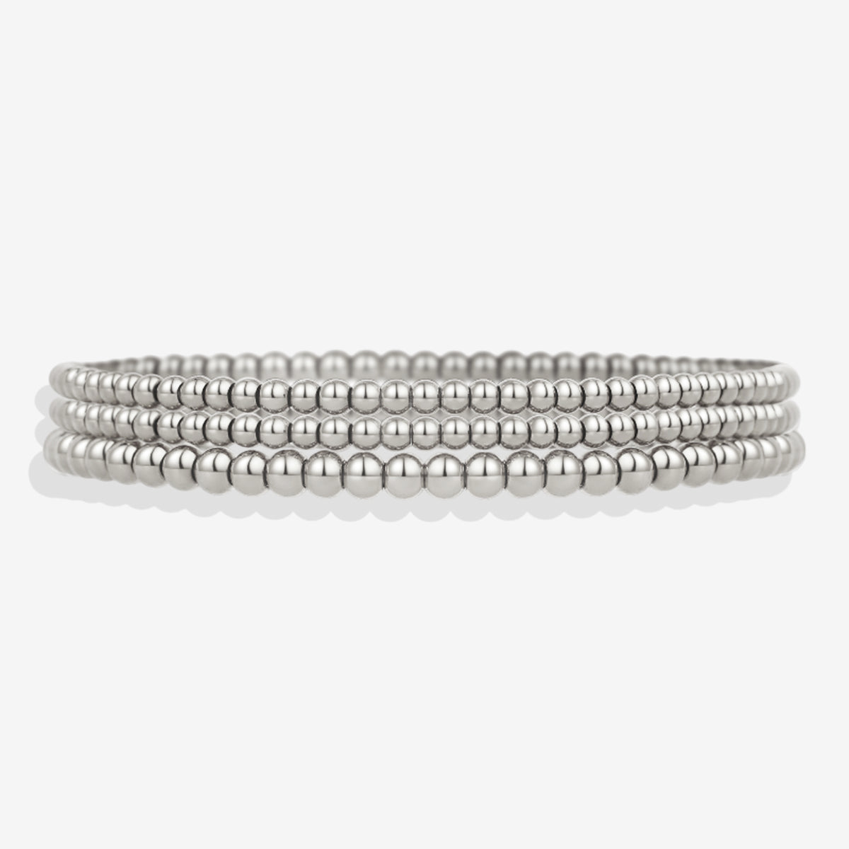 433 Beaded Bracelet Stacking Set in 925 sterling silver