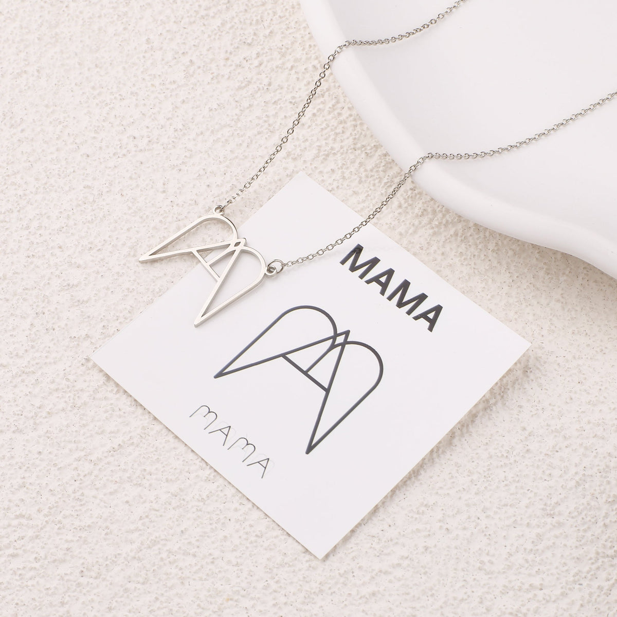 MAMA Minimalist Monogram Necklace