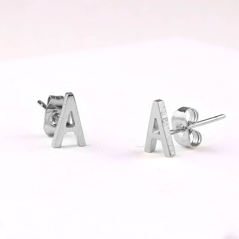 The Skinny Initial Earrings in 925 sterling silver