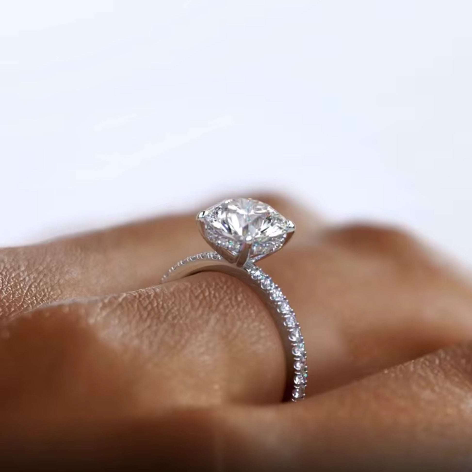 Eternity Silver Ring with Cubic Zirconia in 925 sterling silver