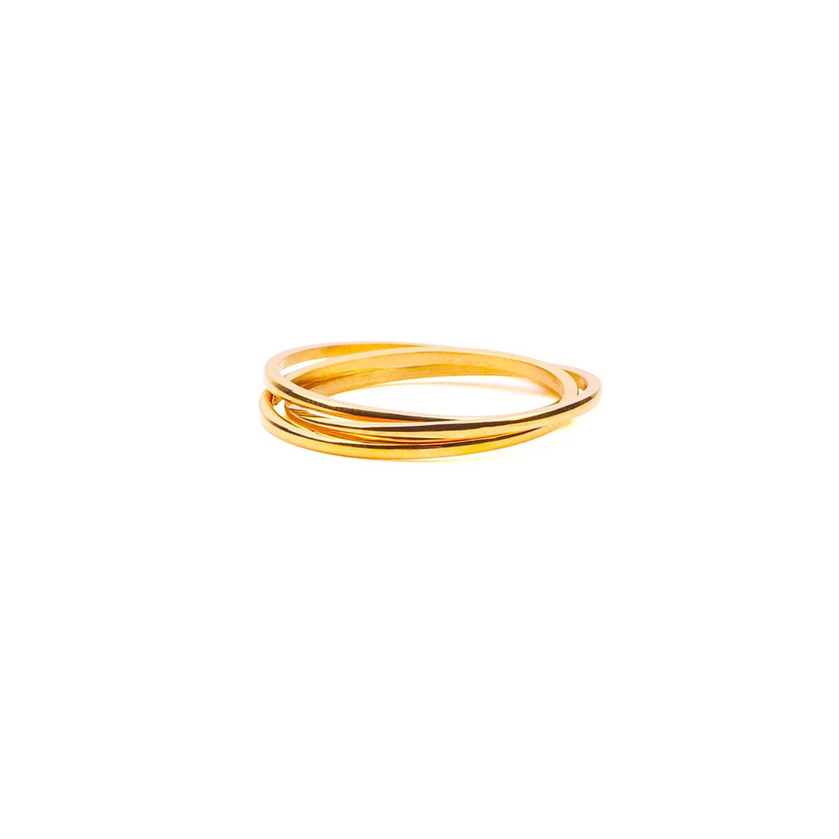 Zierlicher ineinandergreifender Fidget-Ring