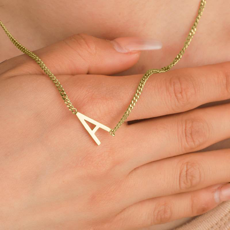 The Skinny Initial Necklace — Vanny Jewels