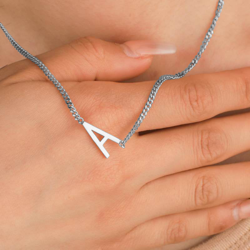 The Skinny Initial Necklace in 925 sterling silver