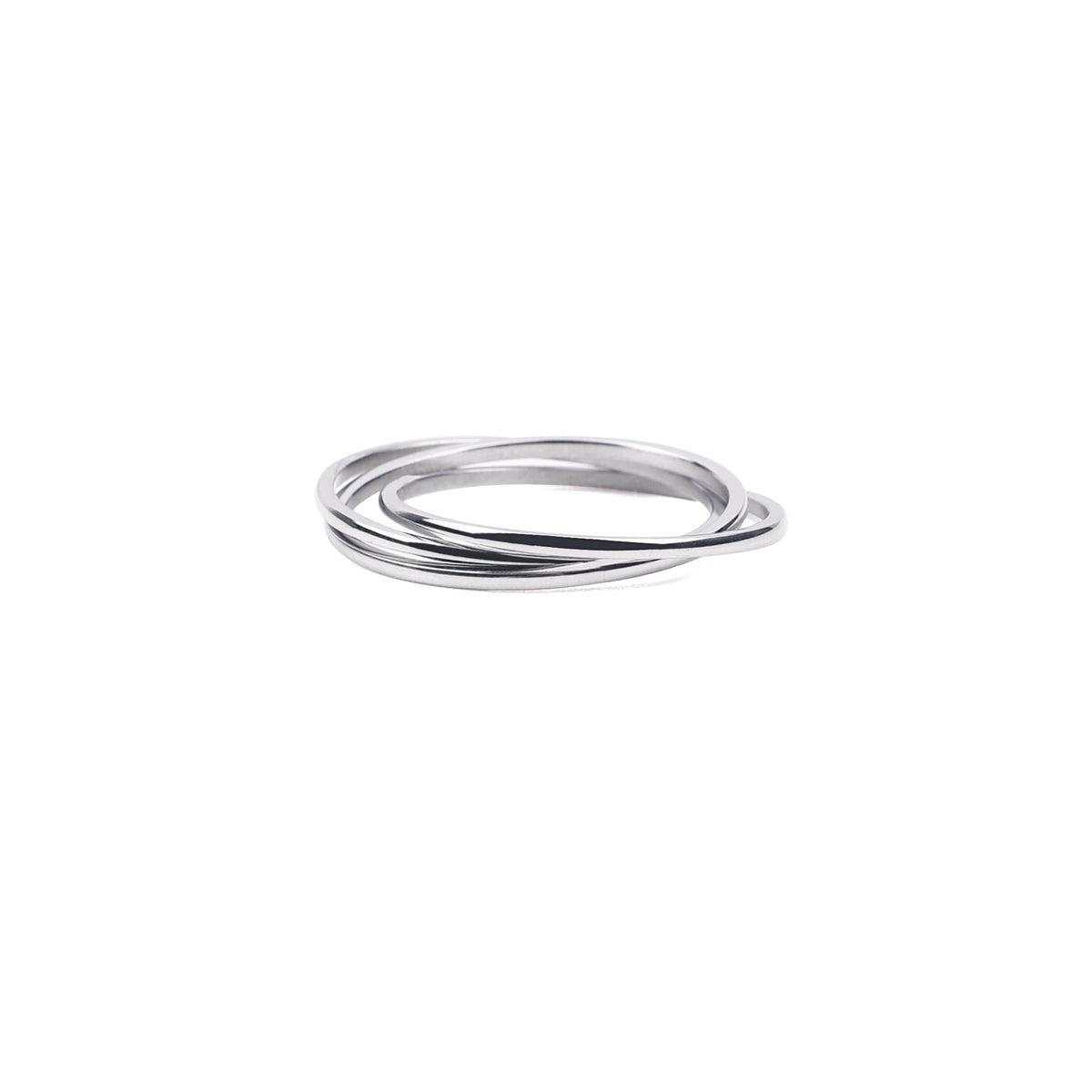 Zierlicher ineinandergreifender Fidget-Ring