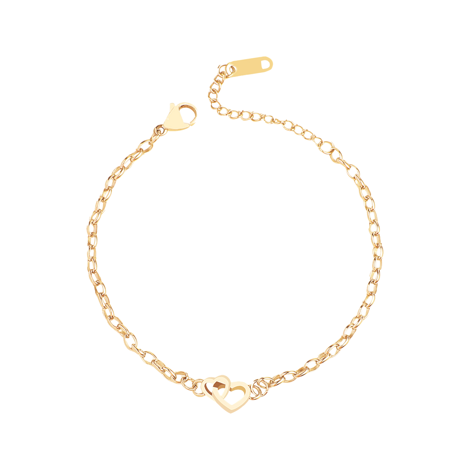 Interlocking Mini Heart Bracelet — Vanny Jewels