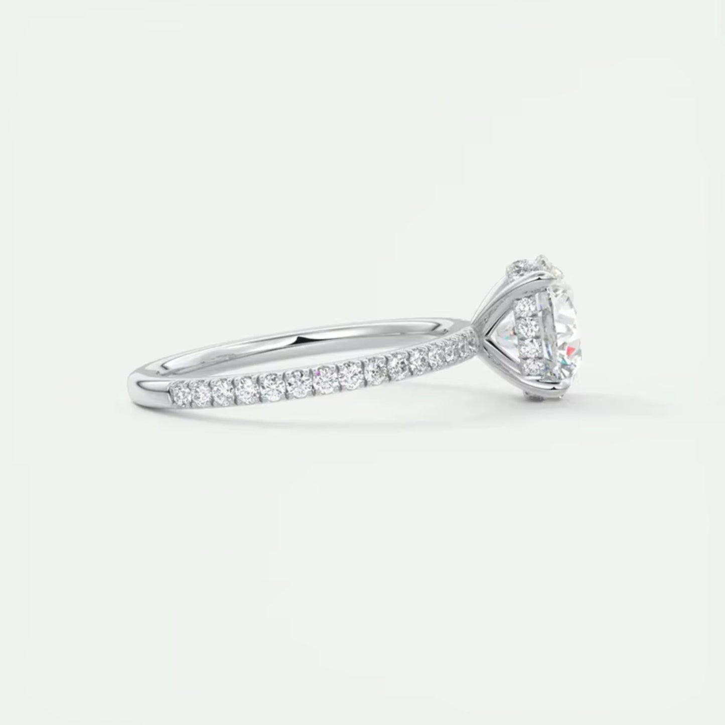 Eternity Silver Ring with Cubic Zirconia in 925 sterling silver