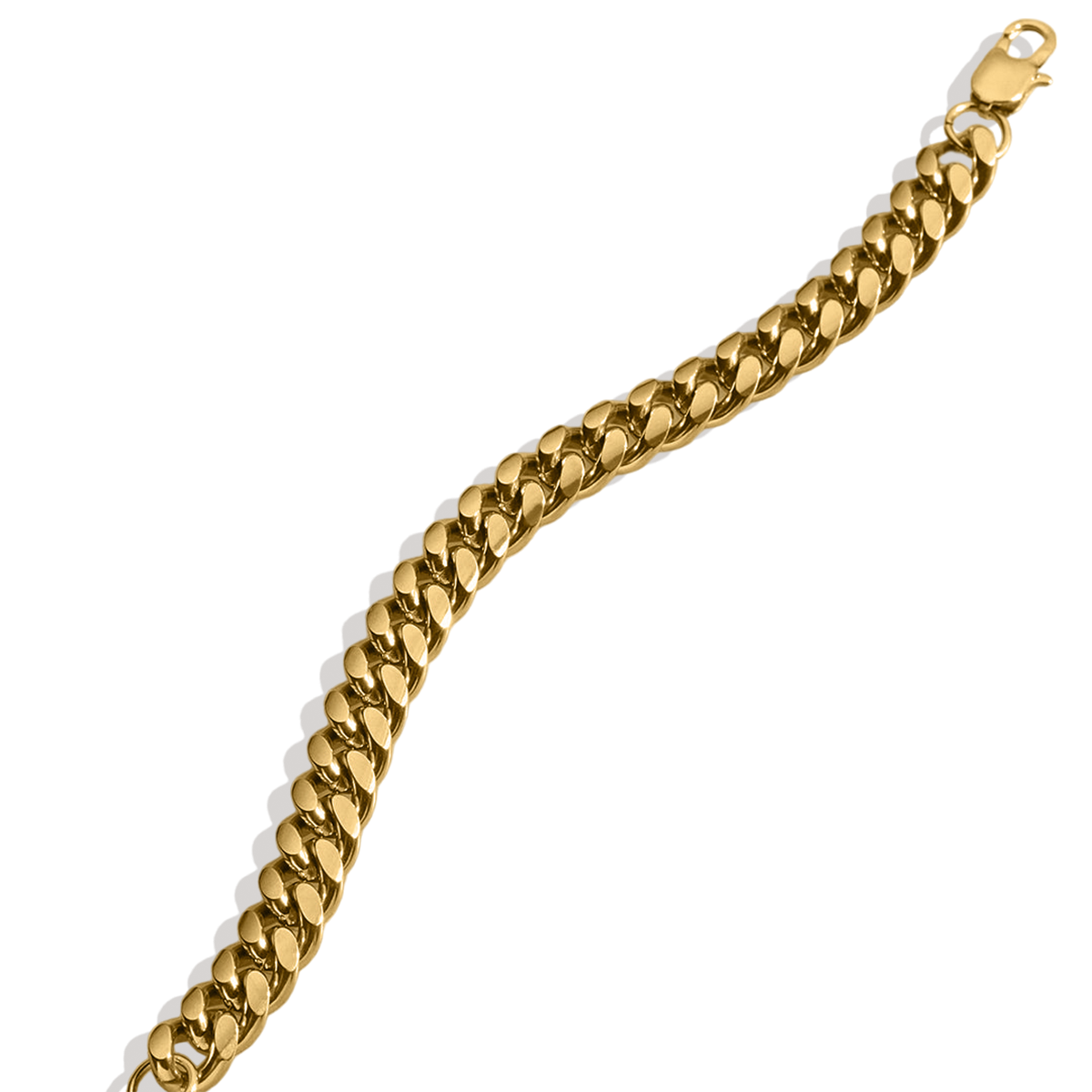 6mm Cuban Link Chain Bracelet in 18k Gold — Vanny Jewels