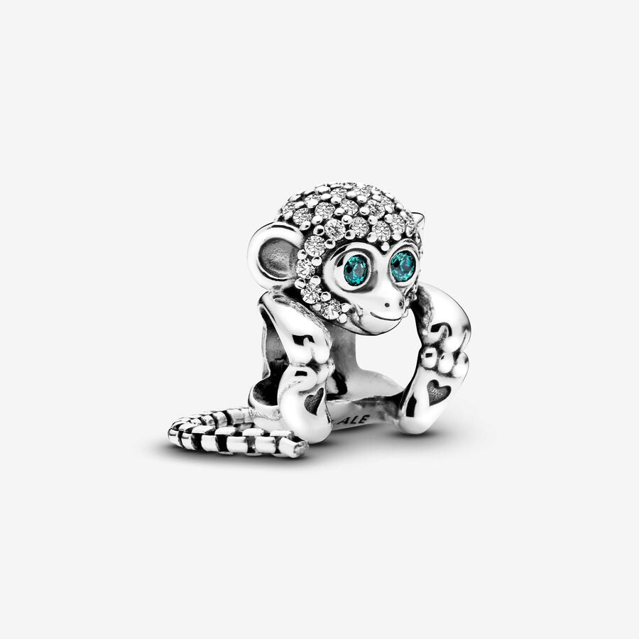Monkey Charm in 925 Sterling Silver — Vanny Jewels