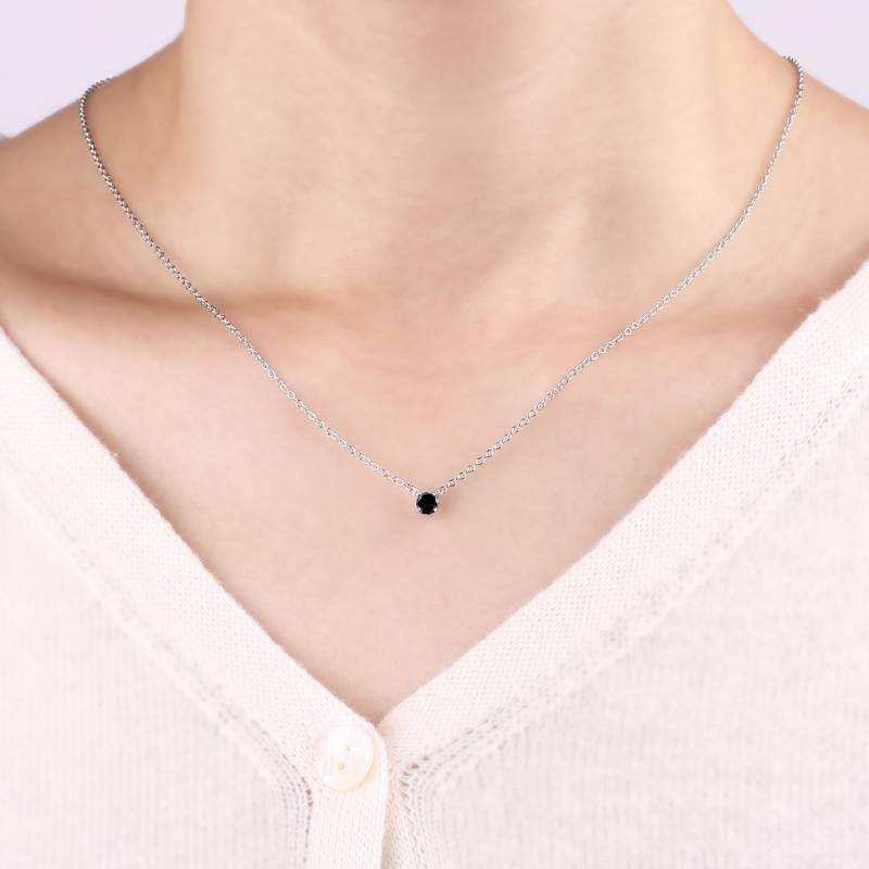 Collana con diamanti Onyx Dainty