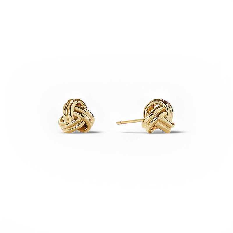 Love Knot Stud Earrings — Vanny Jewels