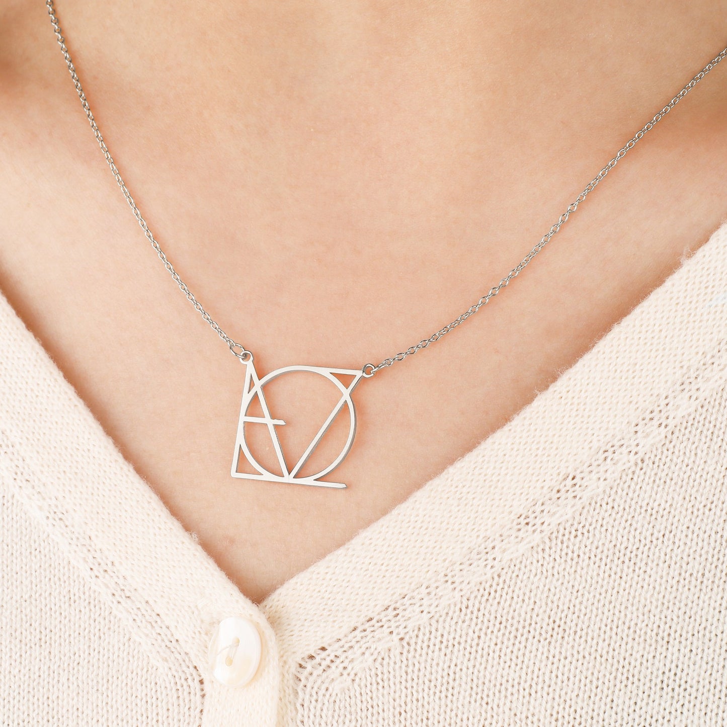 LOVE Minimalist Monogram Necklace in 925 sterling silver