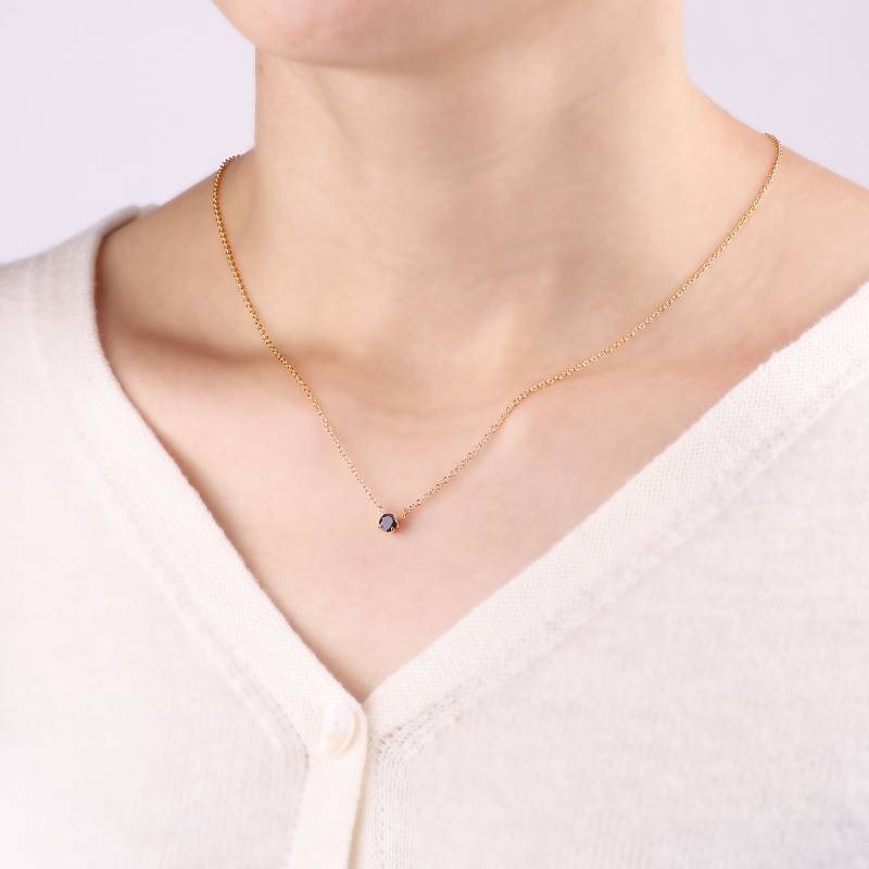 Collana con diamanti Onyx Dainty