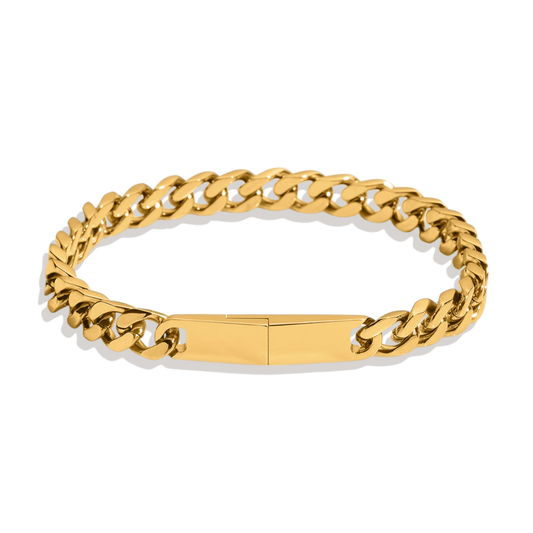 8mm Magnetic Clasp Cuban Chain Bracelet — Vanny Jewels