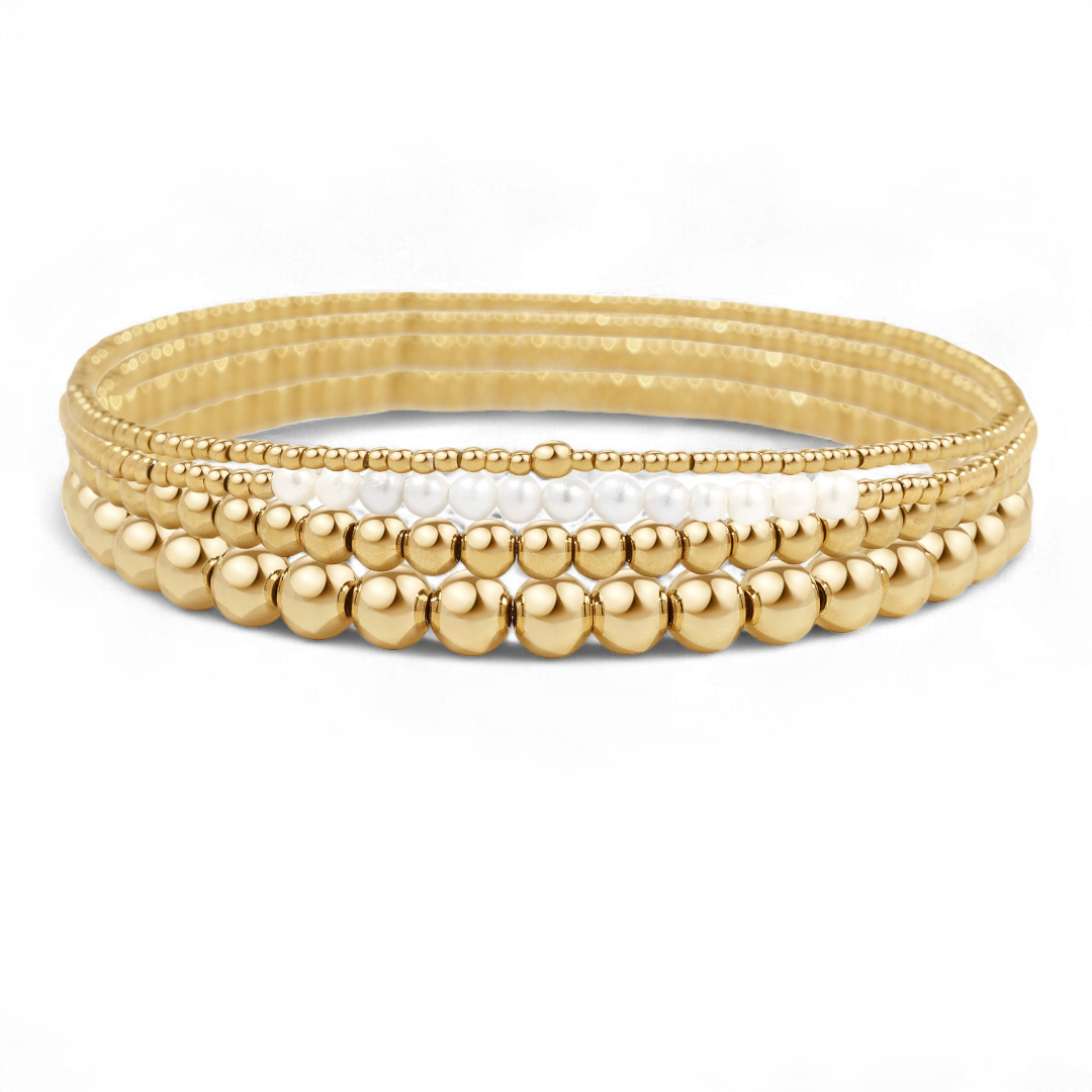 Everyday Pearl Bracelet Stacking Set — Vanny Jewels