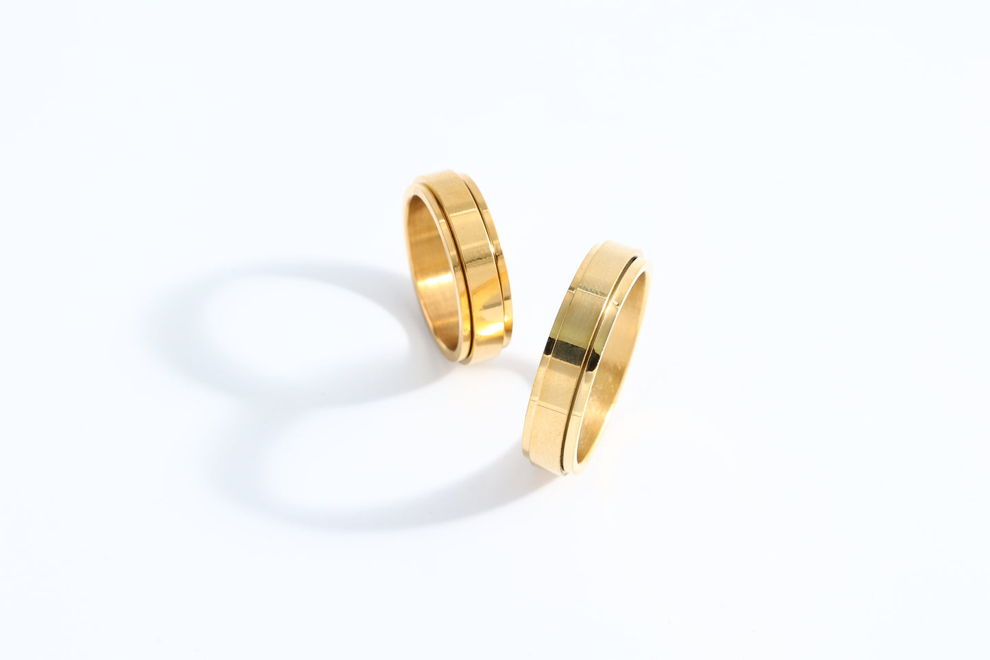 Personalisierter klassischer Fidget-Ring mit Blöcken
