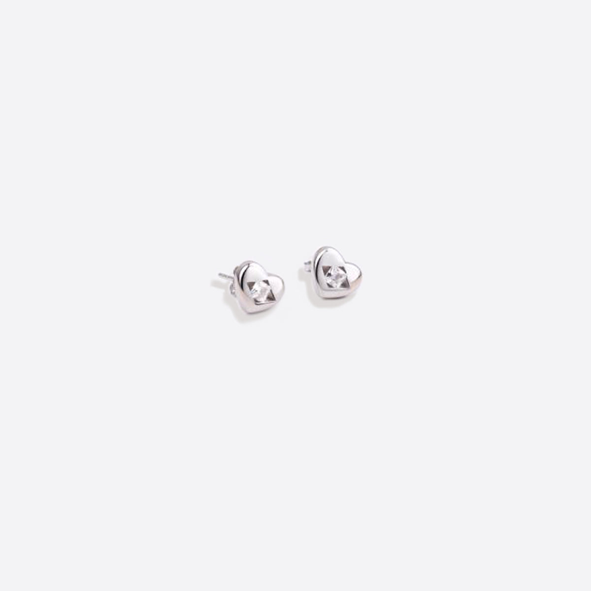 Ohrstecker "Diamantenherz"