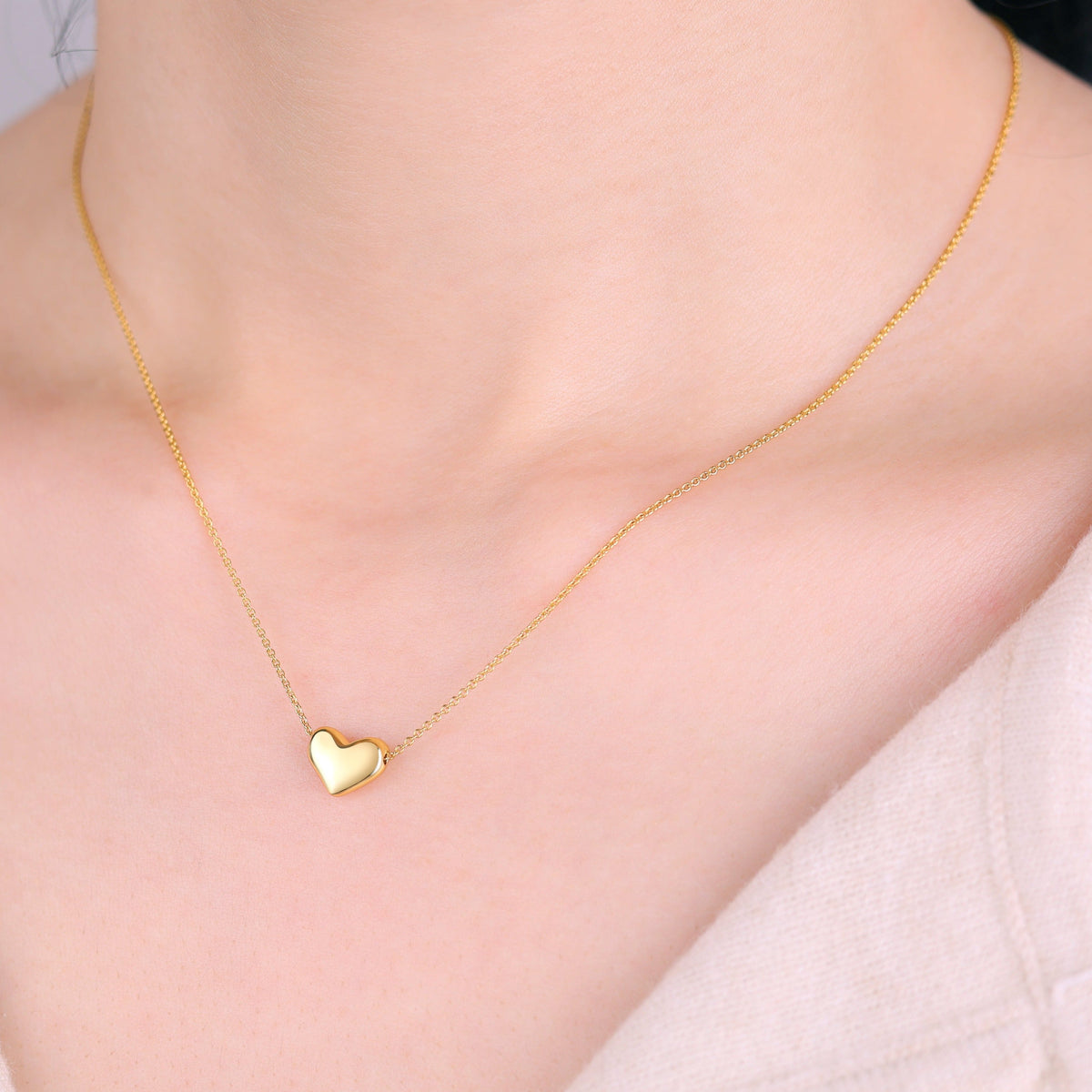 Collana Cuore a Bolle Delicata