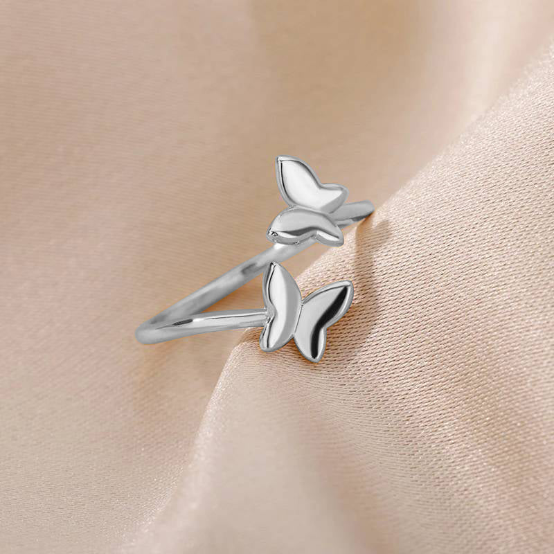Adjustable Butterfly Ring in 925 sterling silver