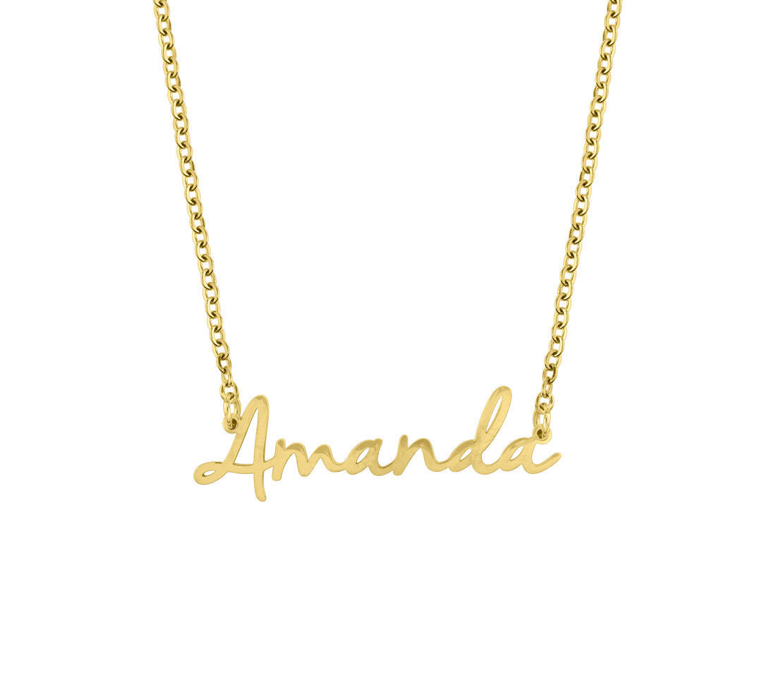 Fairy Multiple Name Necklace | Add Up to 4 Names in gold tone