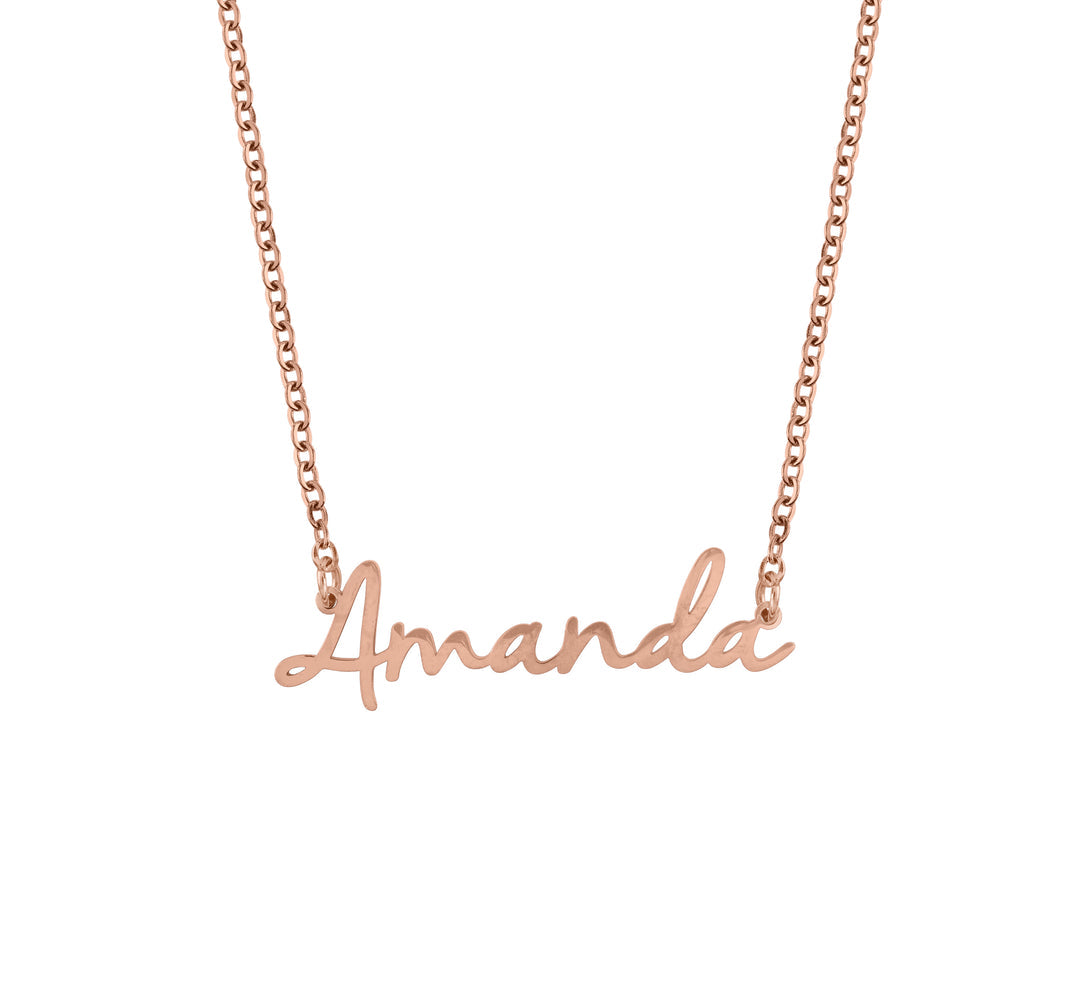 Fairy Multiple Name Necklace | Add Up to 4 Names in rose gold tone