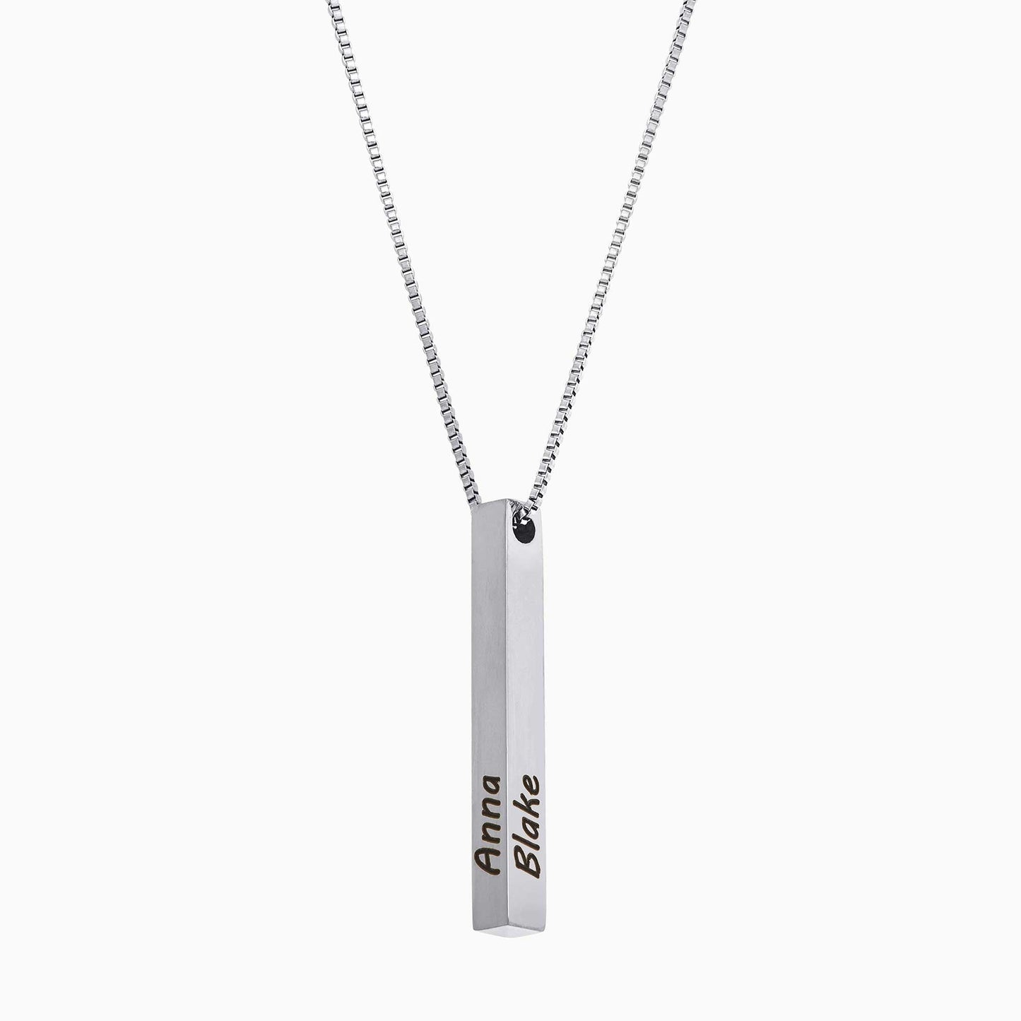 Muse Pillar Bar Necklace in 925 sterling silver
